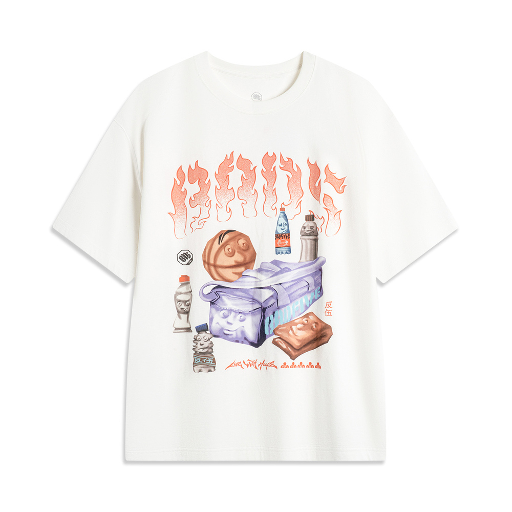 LI-NING李宁2024男子短袖文化衫AHSU151-1