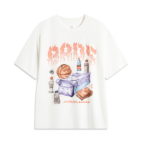 LI-NING李宁2024男子短袖文化衫AHSU151-1