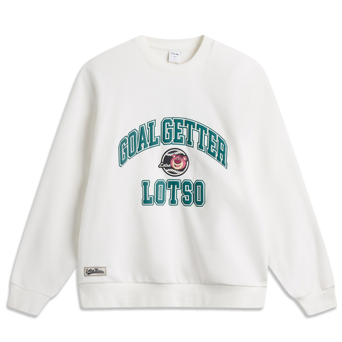 LI-NING李宁2024男子套头无帽卫衣针织无帽卫衣AWDU437-5