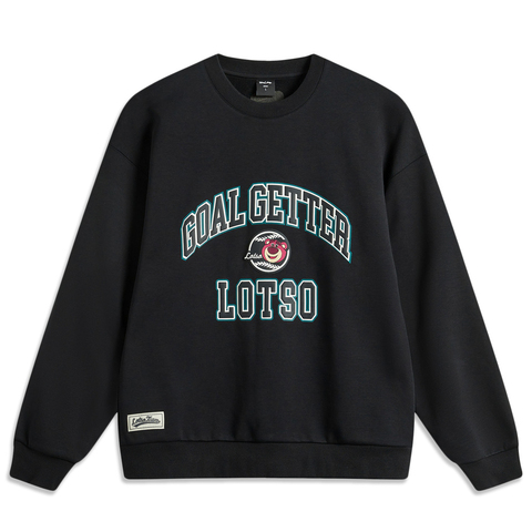 LI-NING李宁2024男子套头无帽卫衣针织无帽卫衣AWDU437-4