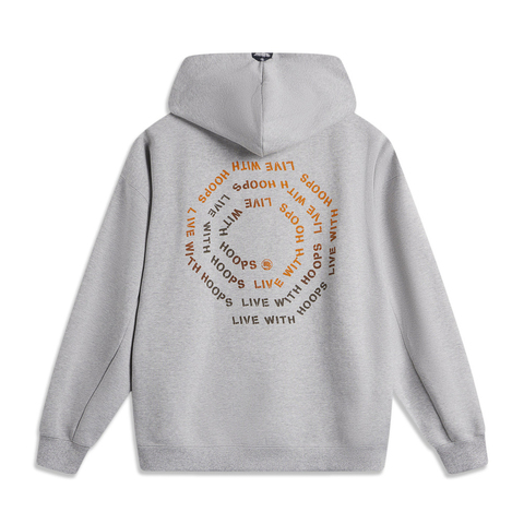 LI-NING李宁2024男子套头连帽卫衣针织连帽卫衣AWDU503-4