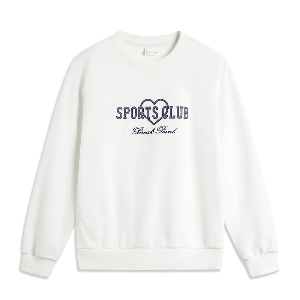 LI-NING李宁2024女子套头无帽卫衣针织无帽卫衣AWDU446-1