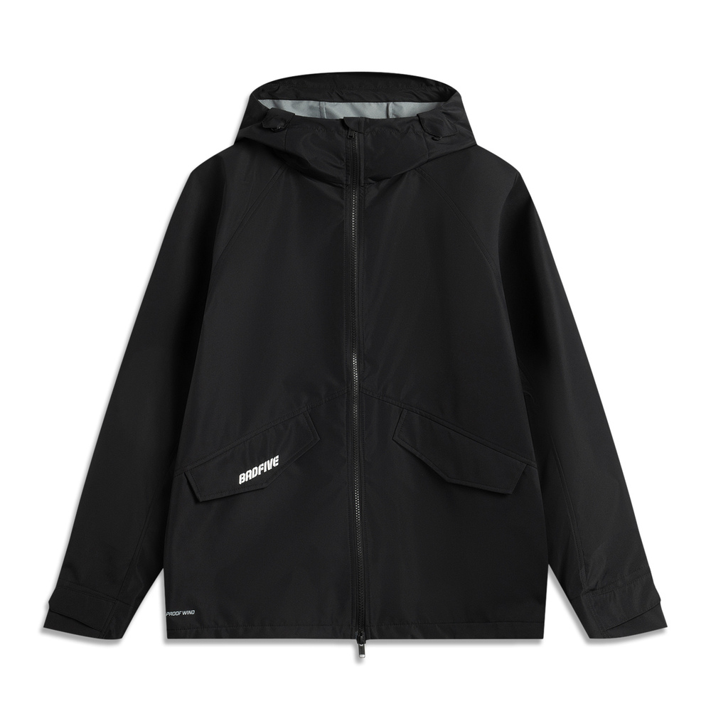 LI-NING李宁2024男子运动风衣梭织连帽外套AFDUA75-1