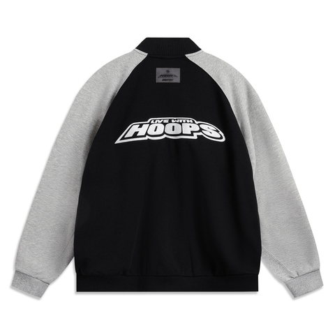 LI-NING李宁2024男子针织夹克针织无帽外套AJDU203-1