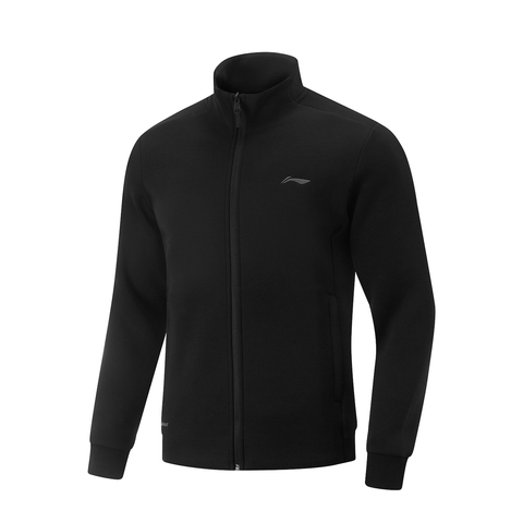 LI-NING李宁2024男子开衫无帽卫衣针织无帽外套AWDU573-1