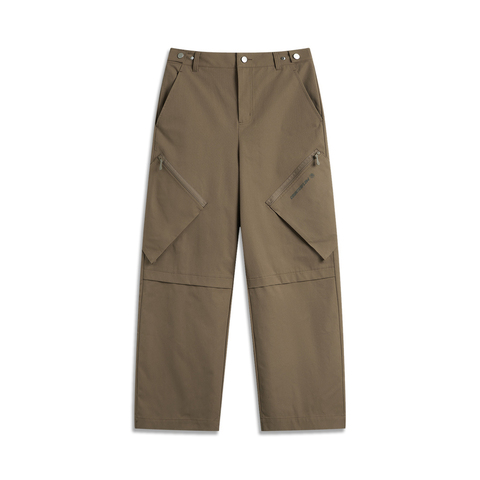 LI-NING李宁2024女子运动长裤梭织长裤AYKU724-7