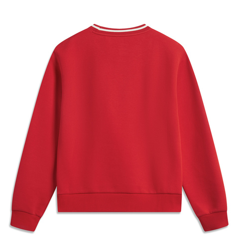 LI-NING李宁2024女子套头无帽卫衣针织无帽卫衣AWDV182-6