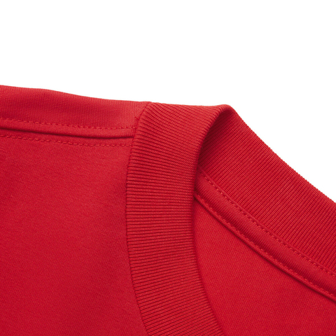 LI-NING李宁2024男子短袖文化衫针织无领短TAHSV039-2