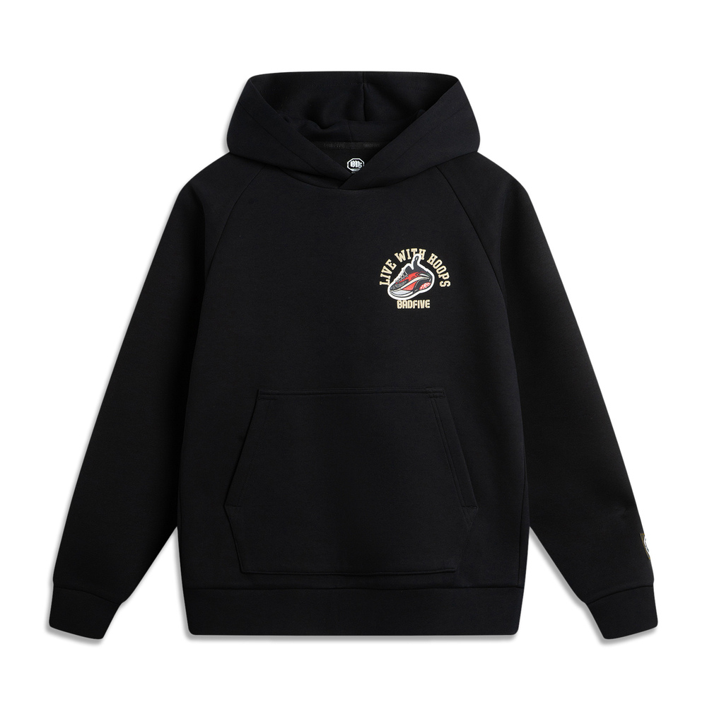 LI-NING李宁2024男子套头连帽卫衣针织连帽卫衣AWDV025-3