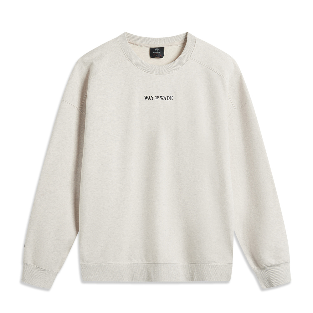 LI-NING李宁2024男子套头无帽卫衣针织无帽卫衣AWDV049-2