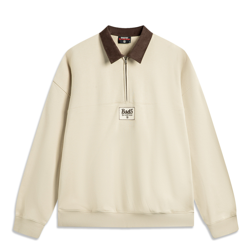 LI-NING李宁2024男子套头无帽卫衣针织无帽卫衣AWDV295-3