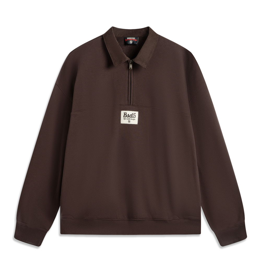 LI-NING李宁2024男子套头无帽卫衣针织无帽卫衣AWDV295-2