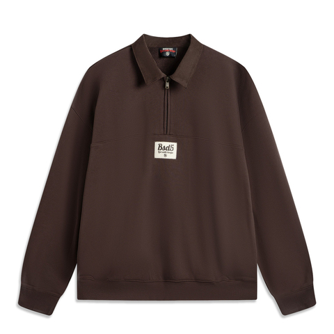 LI-NING李宁2024男子套头无帽卫衣针织无帽卫衣AWDV295-2