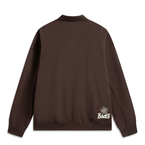 LI-NING李宁2024男子套头无帽卫衣针织无帽卫衣AWDV295-2