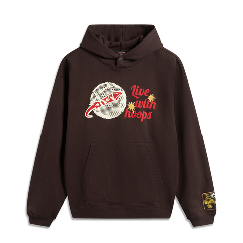 LI-NING李宁2024男子套头连帽卫衣针织连帽卫衣AWDV297-2