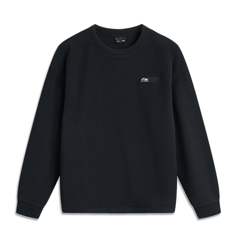 LI-NING李宁2024男子套头无帽摇粒绒卫衣人造毛绒卫衣AWDU885-2