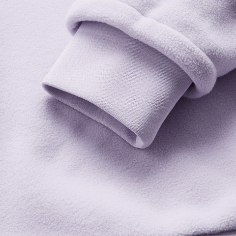 LI-NING李宁2024女子套头无帽摇粒绒卫衣人造毛绒卫衣AWDU892-5