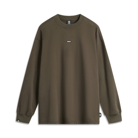 LI-NING李宁2024男子套头无帽卫衣针织无帽卫衣AWDUB91-1