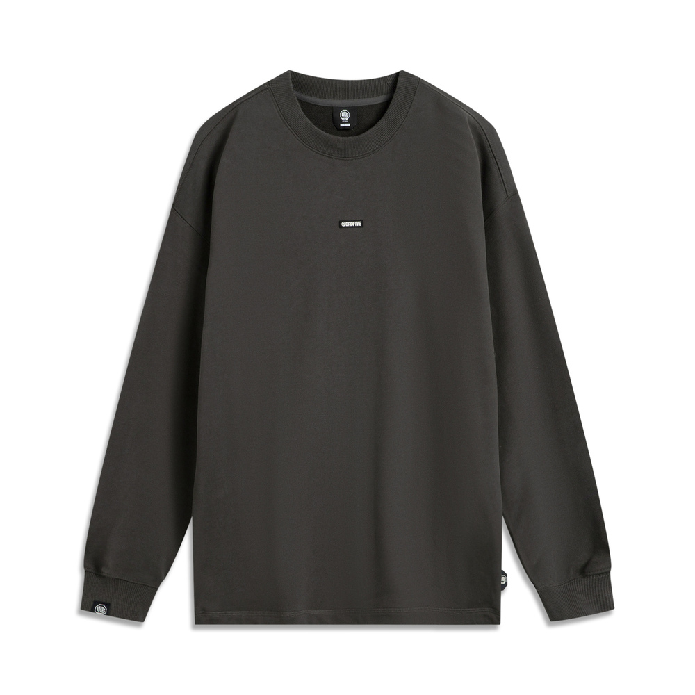 LI-NING李宁2024男子套头无帽卫衣针织无帽卫衣AWDUB91-2