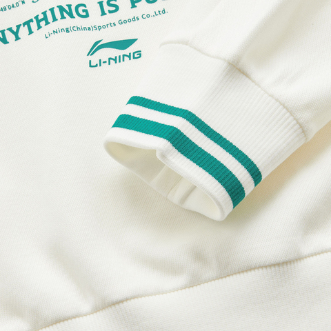 LI-NING李宁2024女子针织连帽套头衫AWDU600-1