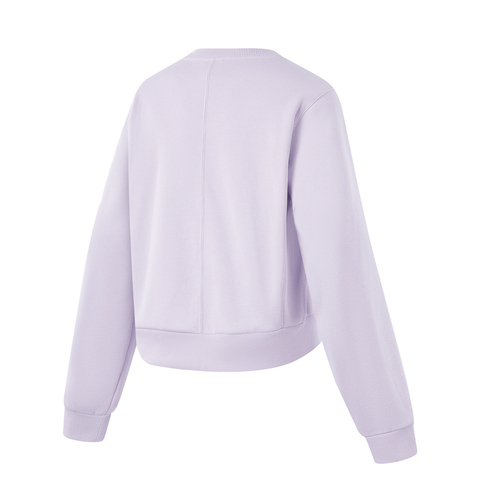 LI-NING李宁2024女子套头无帽卫衣针织无帽卫衣AWDU638-3