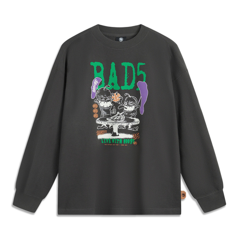 LI-NING李宁2024男子套头无帽卫衣针织无帽卫衣AWDU507-2