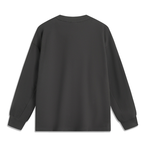 LI-NING李宁2024男子套头无帽卫衣针织无帽卫衣AWDU507-2