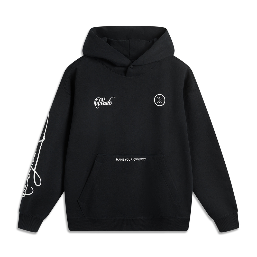 LI-NING李宁2024男子套头连帽卫衣针织连帽卫衣AWDU295-4