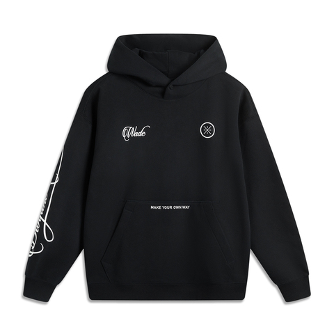 LI-NING李宁2024男子套头连帽卫衣针织连帽卫衣AWDU295-4