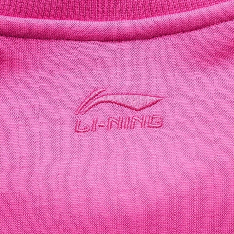 LI-NING李宁2024女子套头无帽卫衣针织无帽卫衣AWDU432-1