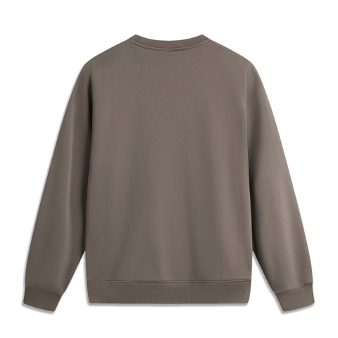 LI-NING李宁2024男子套头无帽卫衣针织无帽卫衣AWDU657-5