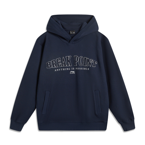 LI-NING李宁2024男子套头连帽卫衣针织连帽卫衣AWDU677-2