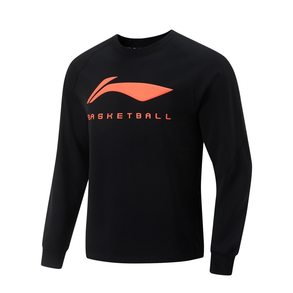 LI-NING李宁2024男子套头无帽卫衣针织无帽卫衣AWDU533-1