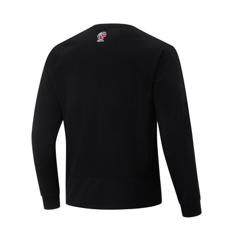 LI-NING李宁2024男子套头无帽卫衣针织无帽卫衣AWDU533-1