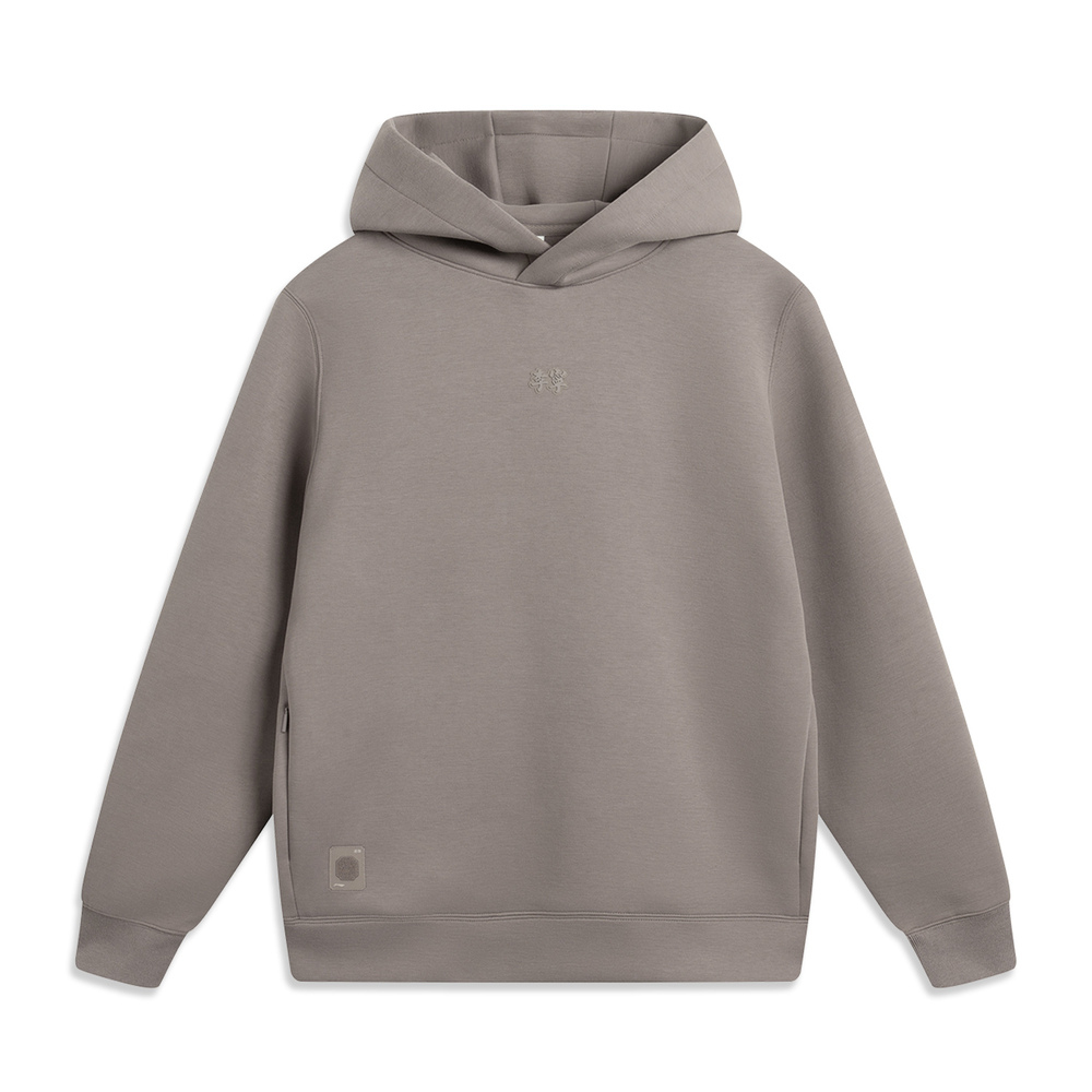 LI-NING李宁2024男子套头连帽卫衣针织连帽卫衣AWDU661-5