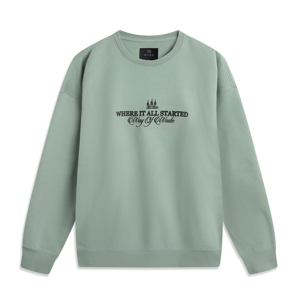 LI-NING李宁2024男子套头无帽卫衣针织无帽卫衣AWDU281-8