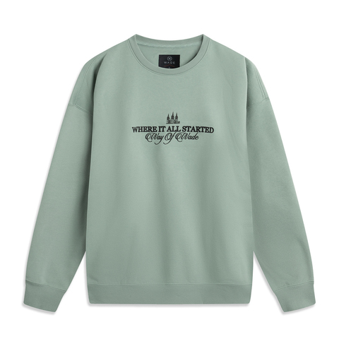 LI-NING李宁2024男子套头无帽卫衣针织无帽卫衣AWDU281-8