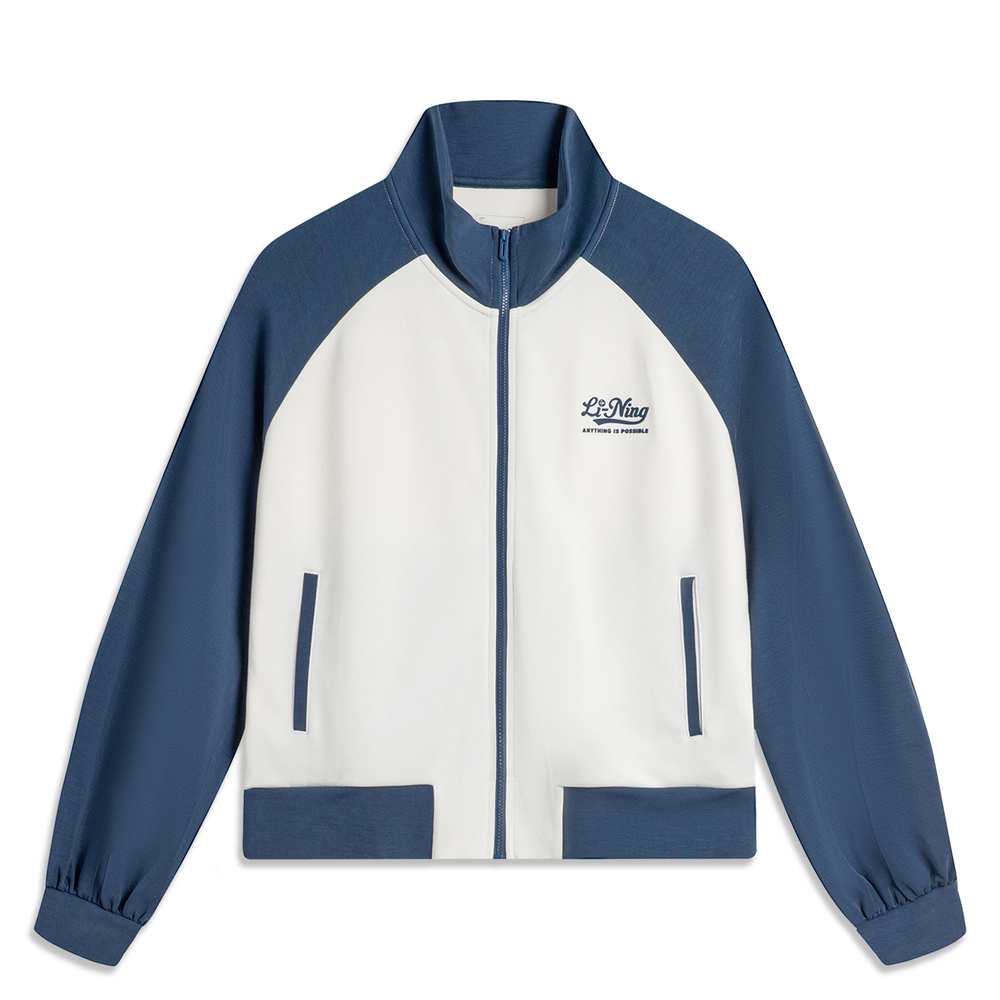 LI-NING李宁2024女子开衫无帽卫衣AWDU838-2