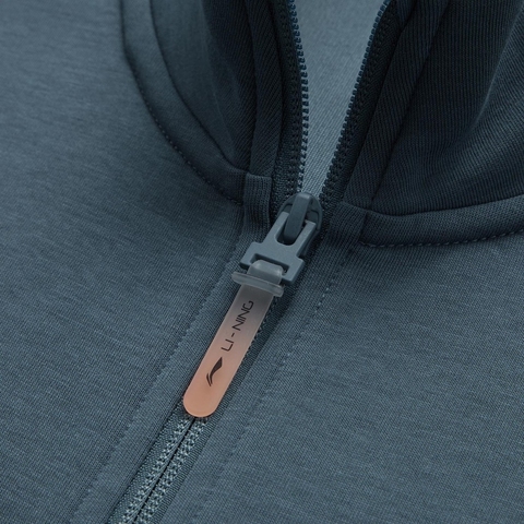 LI-NING李宁2024男子开衫无帽卫衣无帽针织外套AWDU173-4