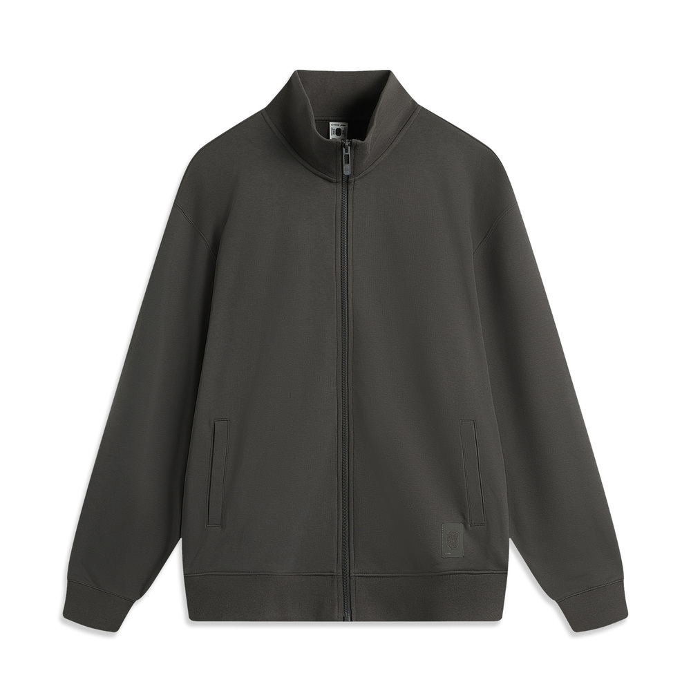 LI-NING李宁2024男子开衫无帽卫衣无帽针织外套AWDU847-3