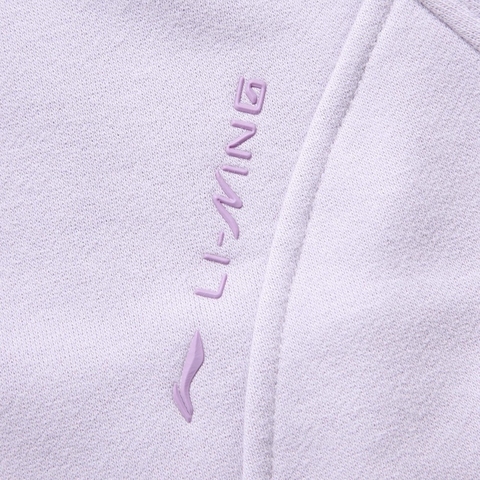 LI-NING李宁2024女子开衫连帽卫衣针织连帽外套AWDU562-6