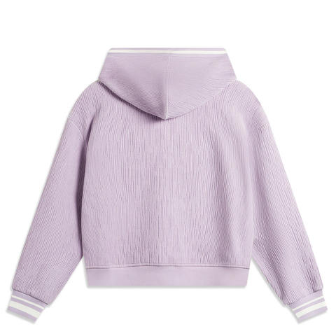 LI-NING李宁2024女子开衫连帽卫衣针织连帽外套AWDU682-4