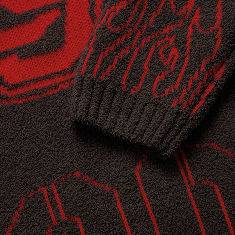 LI-NING李宁2024男子套头无帽编织衫毛线套头衫AMBV149-1