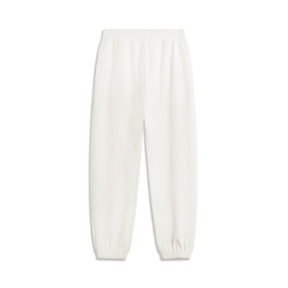 LI-NING李宁2024女子卫裤针织长裤AKLU324-4