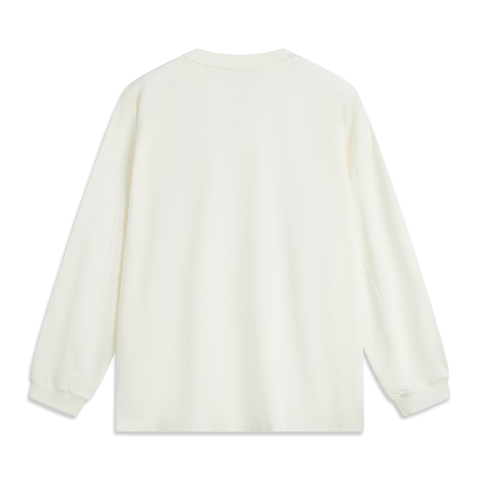 LI-NING李宁2024男子长袖文化衫针织无领长TAHSU781-4