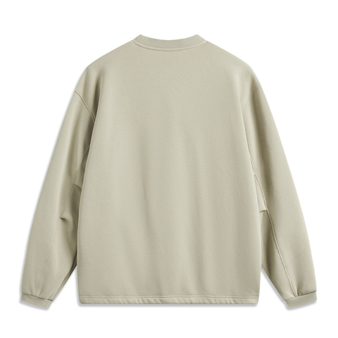 LI-NING李宁2024男子套头无帽卫衣针织无帽卫衣AWDU957-1