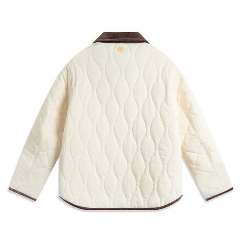 LI-NING李宁2024女子短棉服薄棉服AJMV022-4