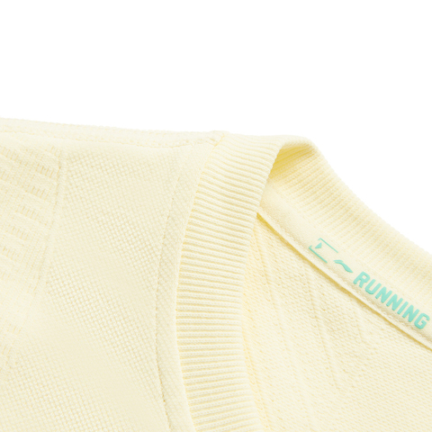 LI-NING李宁2024女子长袖T恤针织无领长TATLU048-2