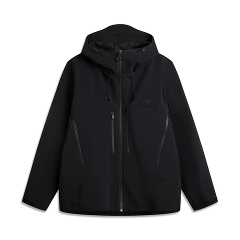 LI-NING李宁2024男子运动风衣梭织连帽外套AEMU009-2