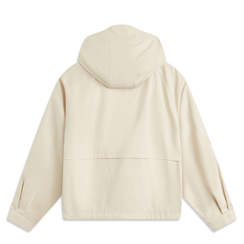 LI-NING李宁2024女子运动风衣梭织连帽外套AFDUA84-1